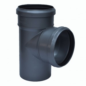 тройник для канализационных труб диаметр 110 мм / диаметр 110 мм / 87º